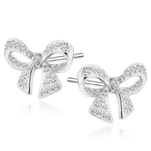 Cercei argint fundita cu pietre DiAmanti Z2085ER_W-DIA (Argint 925‰ 1,5 g.)